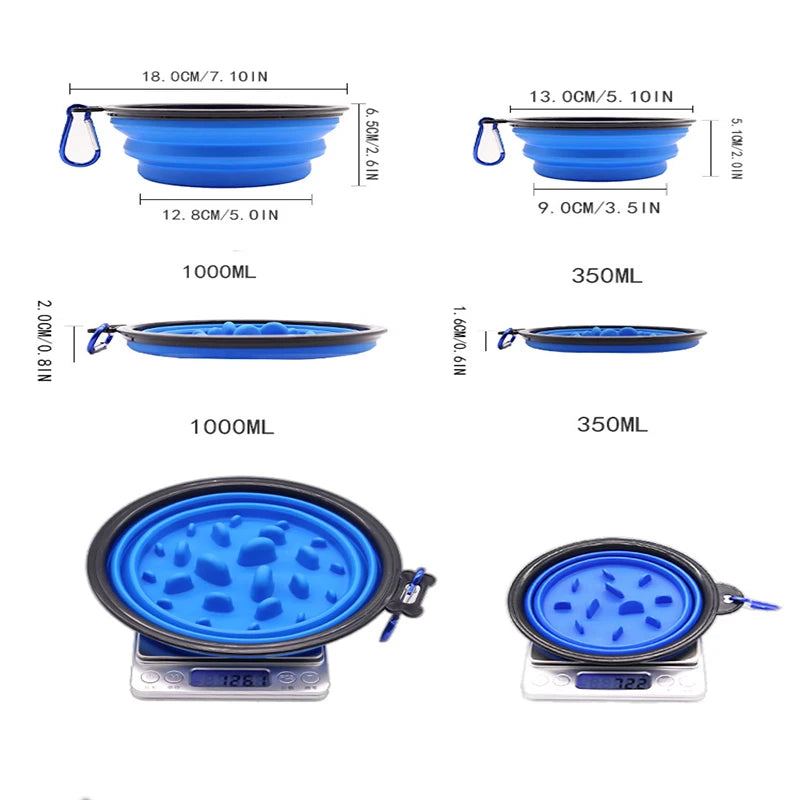 Overland Collapsible Slow Feeder Travel Bowl