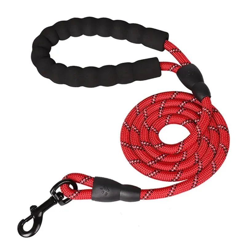 Overland Reflective Dog Leash With Padded Handle For Strong Dogs.
