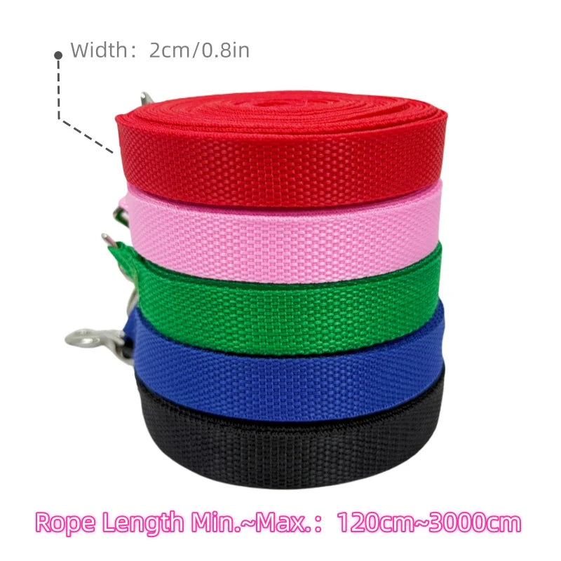 Overland Long Nylon Dog Training Leash